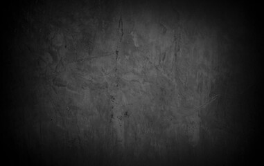 Old wall texture cement dark black gray  background abstract grey color design are light with white gradient background.