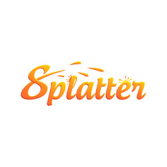 Splatter Logo Stylish Word mark Logo