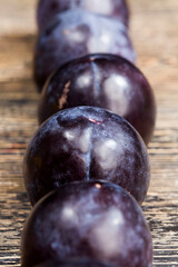 red homemade plums during cooking