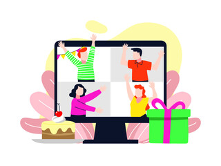 illustration of a gift box with boxes