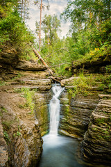 Devils Bathtub Waterfall South Dakota - 405242912