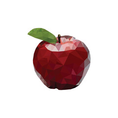 Apple on a white background, vector illustration	