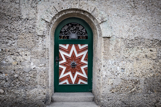 Ancient door in Salzburg Austria