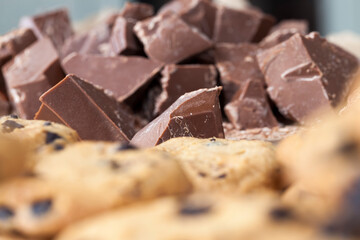 very sweet pieces of chocolate