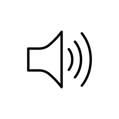 Audio speaker line icon