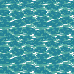 Seamless illustration with blue watercolor stains.Wrapping paper.