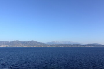 view of the sea and mountains