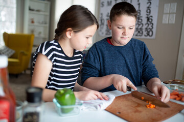 making dinner together