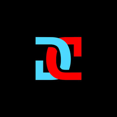 abstract and monogram letter logo design