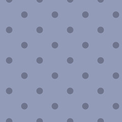 Seamless background of grey and pink polka dots on grey