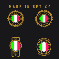 MADE IN ITALY MODERN BADGES