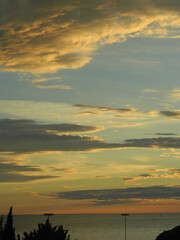 Fototapeta premium sunset over the sea