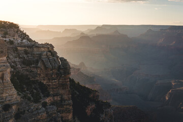 scenic grand canyon sunset  