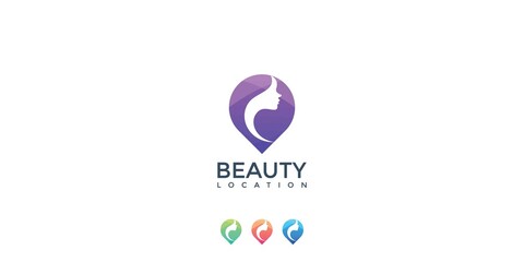 Beauty women location and business card