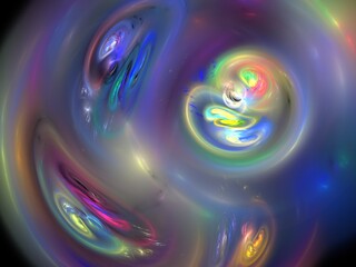 abstract galaxy and fractal