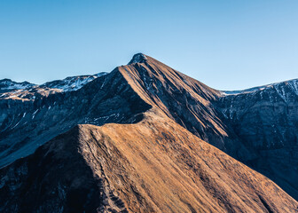 alp mountain in autumn 