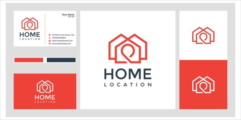 home location logo design and business card