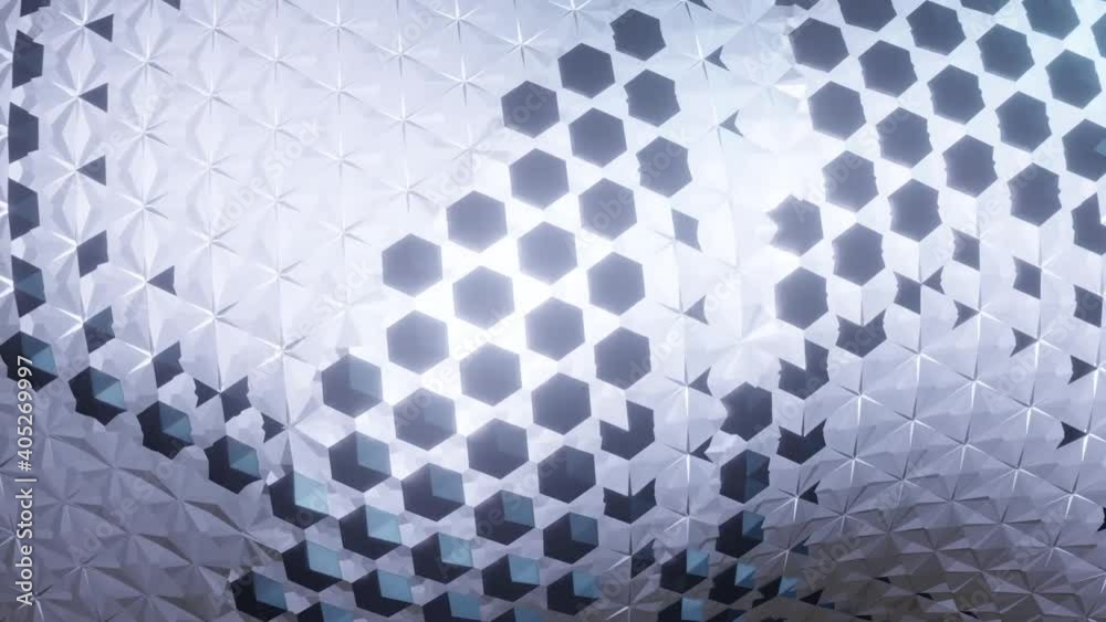 Poster blue infinite loop simple background animation with abstract diamond pattern ,