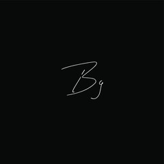Bg initial handwriting black background