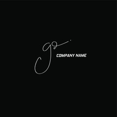 gd initial handwriting black background
