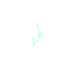 JR handwritten logo for identity