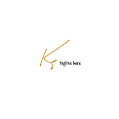 Kg handwritten logo for identity