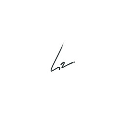 Lz handwritten logo for identity