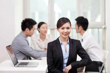 Group of business people in office portrait