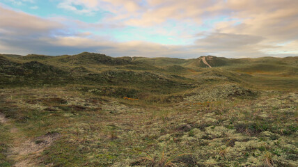 beautiful danish coastline at autumn