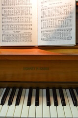 Hymnal on a Piano
