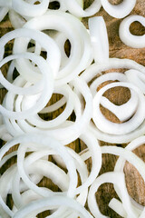 cut into pieces sour onions