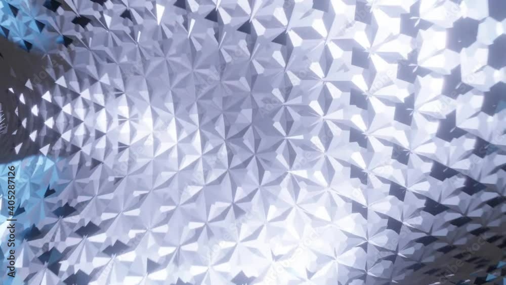Poster blue infinite loop simple background animation with abstract diamond pattern ,