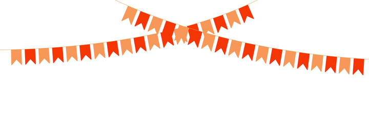 colorful Party Flags, yellow and red