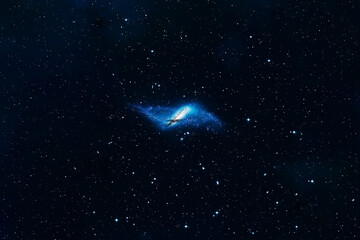 Small blue galaxy. Elements of this image were furnished by NASA.
