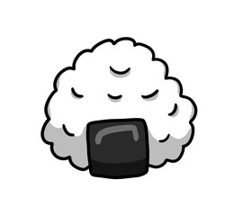 Stylized Cartoon Yummy Rice Sushi