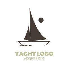 yacht icon vector illustration