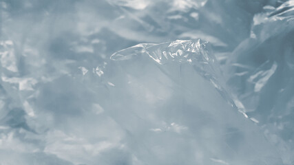 Texture of polyethylene or cellophane, close up