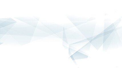 Abstract blue white and gray polygon triangle pattern gradient background. 3d render illustration.