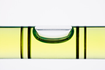 studio shot of bubble level