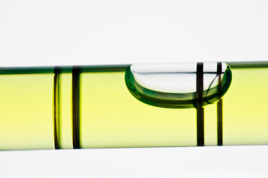 studio shot of bubble level