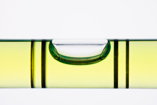 studio shot of bubble level