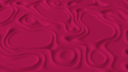 Obraz premium Abstract minimalistic background with red noise wave field. Detailed displaced surface. Modern background template for documents, reports and presentations. Sci-Fi Futuristic. 3d rendering