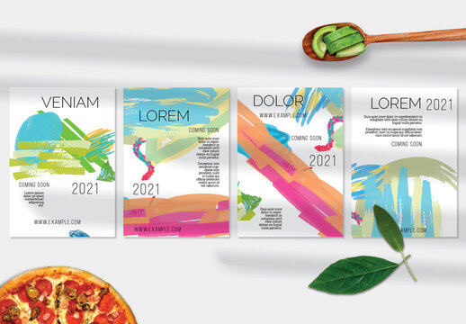 Poster Layout with Abstract Marker Scribble