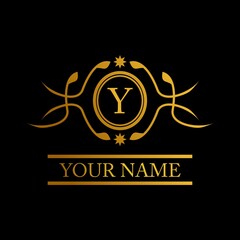 luxury logo vector with modern and luxurious design. with gradation colors