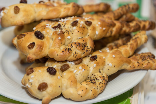 Krampus From Yeast Dough As A Dessert In The Advent Season