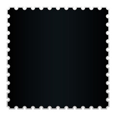 Black postage stamp