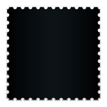 Black postage stamp