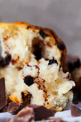 cupcake with pieces of chocolate