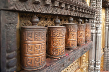 buddhist prayer wheels