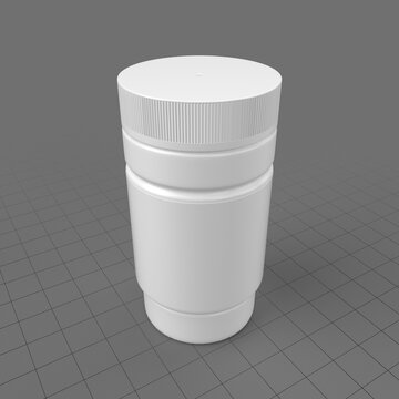 Plastic pill container